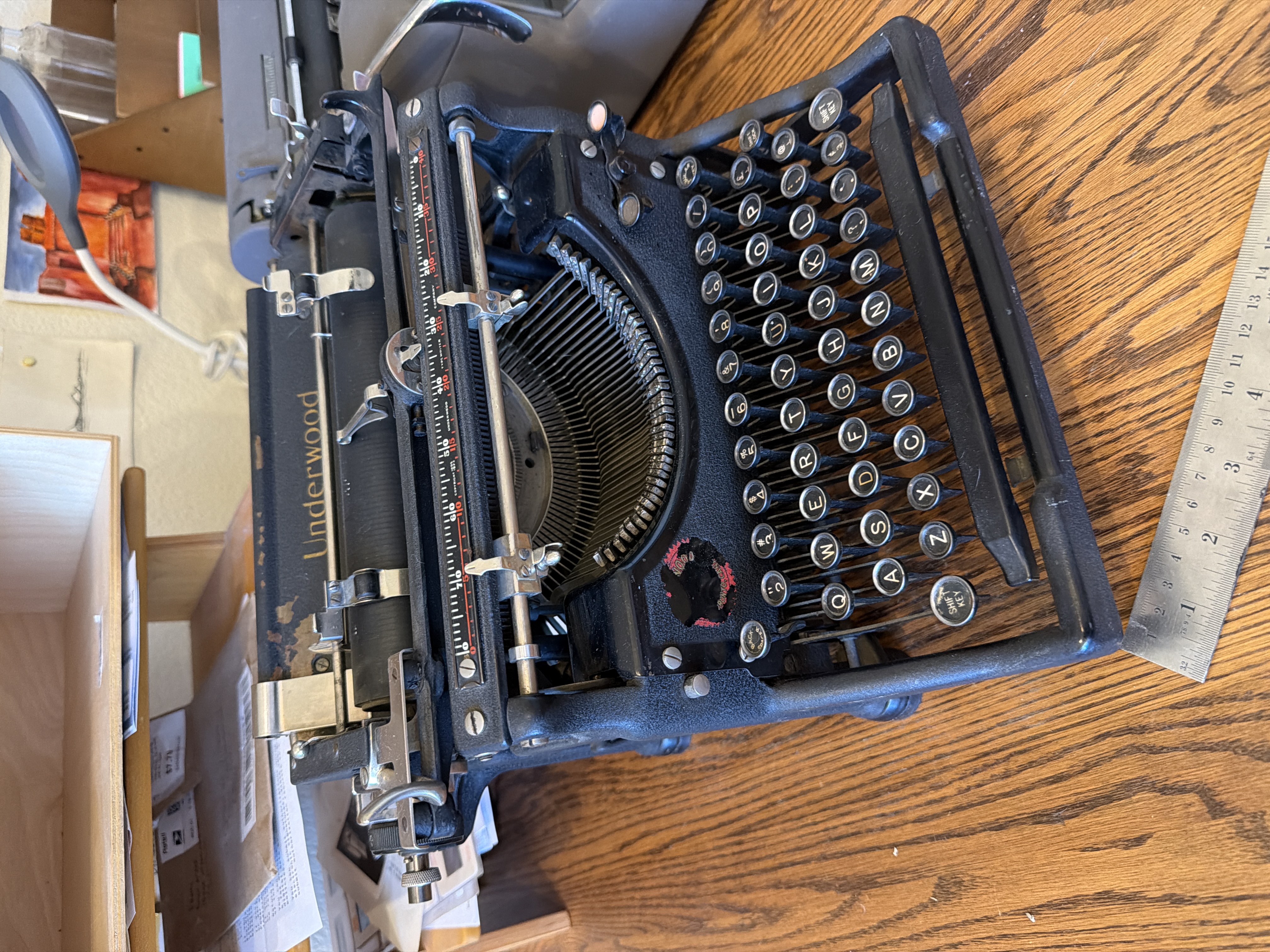 Antique 1920s Underwood Series 5 Manual Typewriter – Restored Working Metal Typewriter